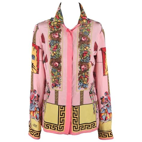 ebay men pink button down versace dress shrit|Versace Collection Button.